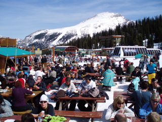 Spring Skiers at Sunshine Village, Alberta, 2010