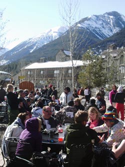 Great Hall deck, Panorama Mountain Village, BC