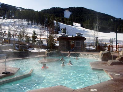 The hot pools at Panorama Mountain Village