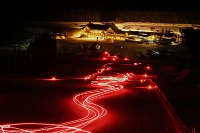 Lake Louise Torchlight dinner, Alberta Canada