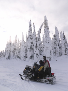 Snowmobiling at Silver Star Mountain Resort