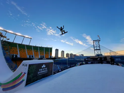 Style Experience Edmonton snowboard big air Riley Main