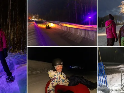 glow tubing night activities Nitehawk Ski Grande Prairie AB