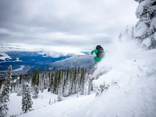 Revelstoke Mountain Resort BC JJ Vinet skier