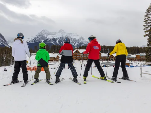 Lake Louise AB Lake Louise Ski Resort ski lesson lodge of ten peaks