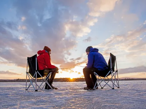 Ice Fishing Dragon Lake Quesnel BC Bonnie Grenon