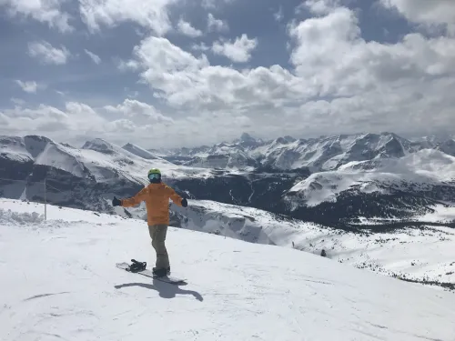 Sunshine Village snowboard surf skate adventure Drew Rogers