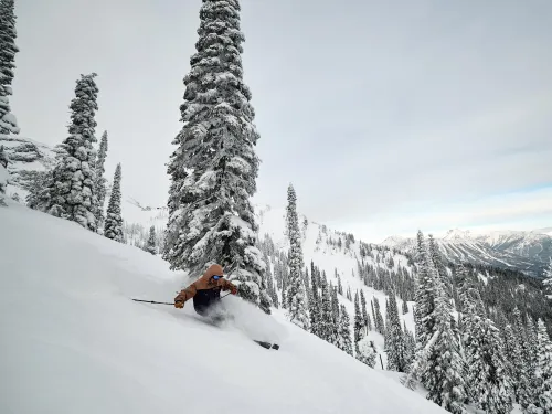 Fernie BC Kyle Hamilton Ktunaxa skier powder