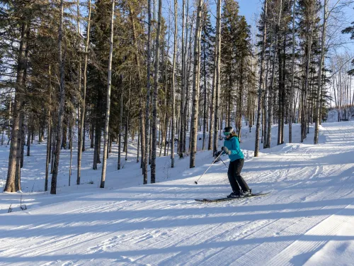 Whitecourt #SkiNorthAB Kristy Skiing SnowSeekers