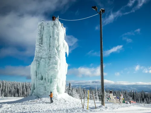 Big White climbing