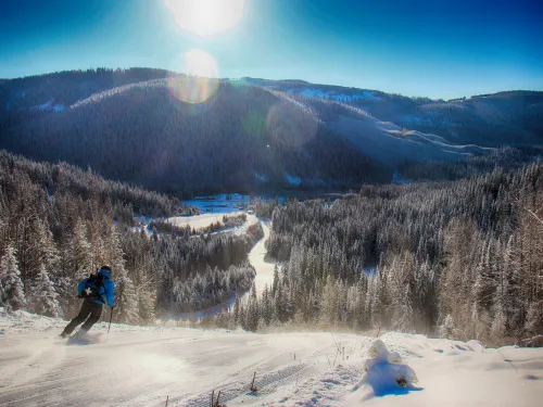 Skiing at Troll