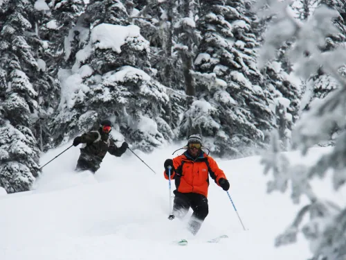 Skiing at Powder King