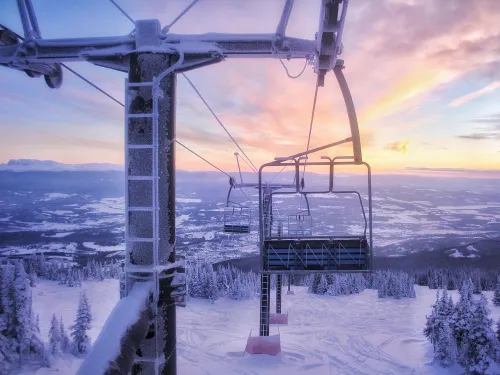 Sunset at Hudson Bay Mountain 