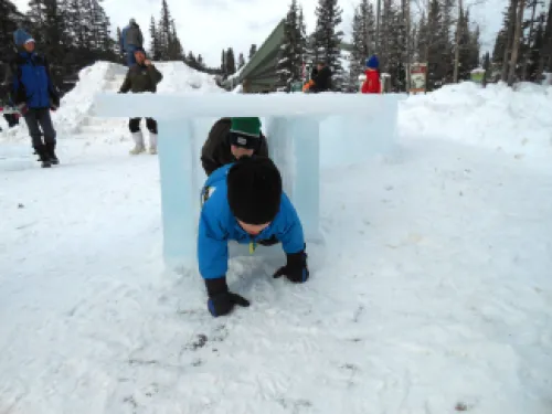 Family at Lake Louise