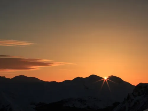 Sunset at Kicking Horse