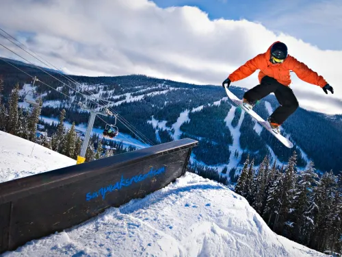 Sun Peaks Snowboarder