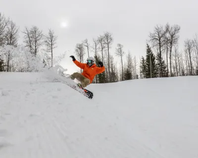 Grande Prairie AB Nitehawk Terrain Park snowboarding