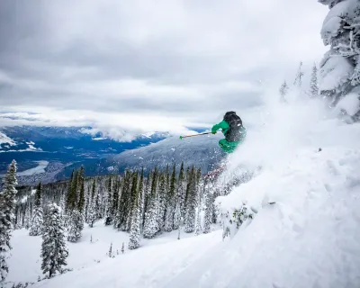 Revelstoke Mountain Resort BC JJ Vinet skier