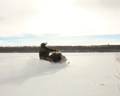 Lac La Biche Alberta sledding Beaver Lake Jeremy Derksen