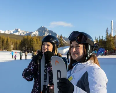 Learn to Ski Nakiska Ski Area Kananaskis AB Paul Lavoie