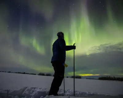 Peace River Aurora #SkiNorthAB Misery Mountain