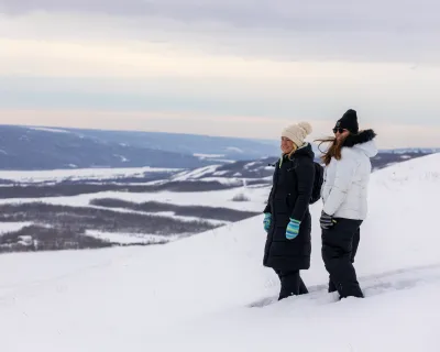 Snowshoeing Misery Mountain Peace River AB Paul Lavoie