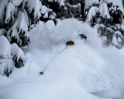 Snow in Western Canada