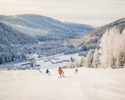 Skiing Troll Resort near Quesnel BC