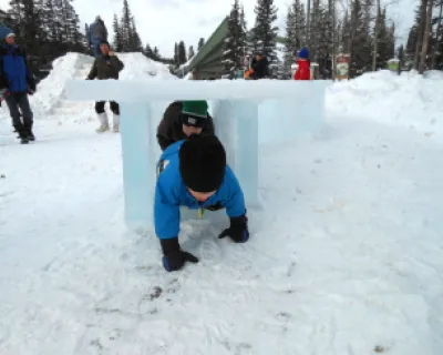 Family at Lake Louise