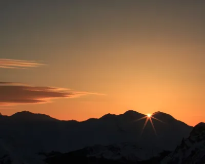 Sunset at Kicking Horse