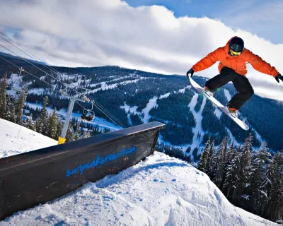 Sun Peaks Snowboarder