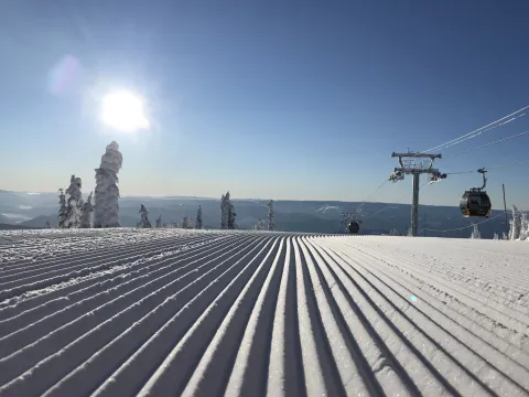 Groomed cross-country ski trails SilverStar Vernon BC Jim Barr