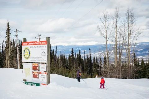 Ski Smithers Jo's Trail into town