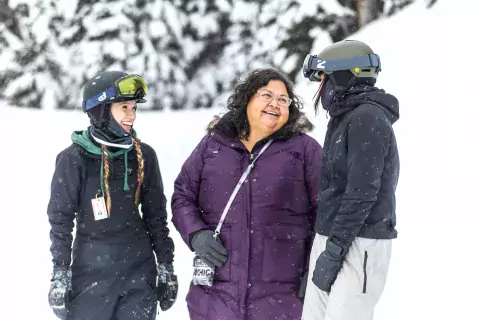 Dolores Alfred, Gagnon Sisters talk about Wet'suwet'en heritage and language at Dzilh Yez