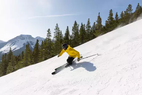 Castle Mountain Alberta spring skiing Nick Nault_Snowseekers