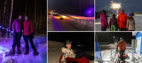 glow tubing night activities Nitehawk Ski Grande Prairie AB