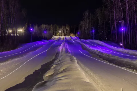 Grande Prairie AB Nitehawk Tube Park Skiing 