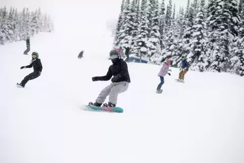 Smither snowboarding club Hudson Bay Mountain British Columbia Snow Board