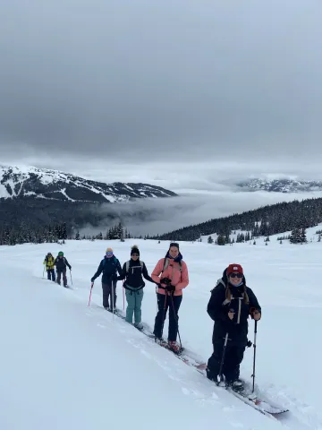 Indigenous Women Outdoors British Columbia Backcountry skiing 