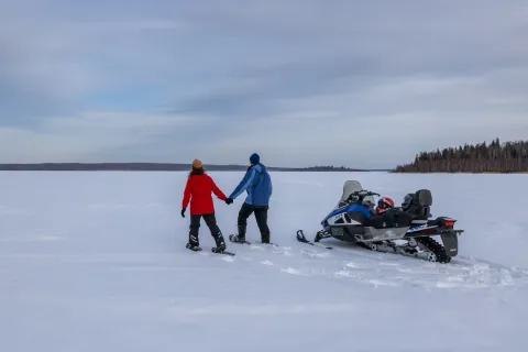 Lac La Biche Albertra #SkiNorthAB snowmobiling sledding 