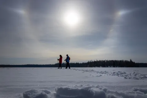 Lac La Biche Alberta #SkiNorthAB Cross Country Skiing 