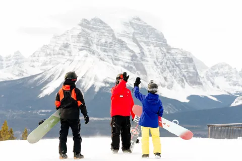 Lake Louise #NewSkiAB Alberta snowboarding lessons