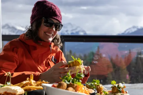 Marmot Jasper Alberta #SkiNorthAB lunch 