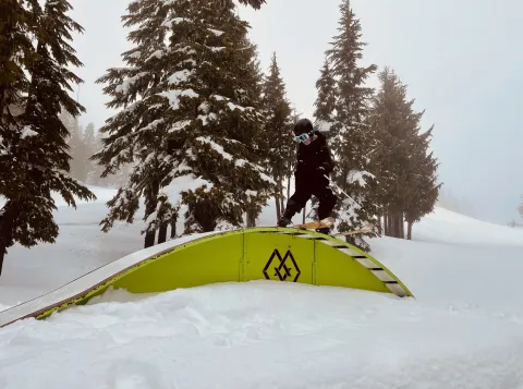 Skiing Mount Washington Terrain Park Vancouver Island BC Nora O'Malley