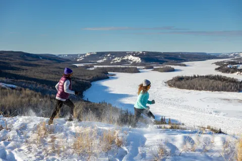 Peace River Alberta Judah Hill #SkiNorthAB hiking snowshoeing