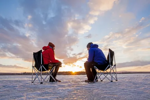 Ice Fishing Dragon Lake Quesnel BC Bonnie Grenon