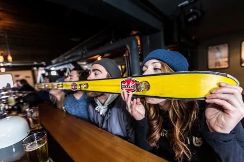 Rafters Pub at RED Mountain, Rossland BC photo Ryan Flett