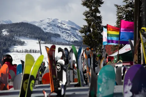 Mount Washington BC ski racks Stevie Froese