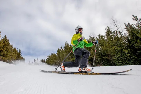 Tyler Dinsdale skiing Troll Resort Quesnel BC Bonnie Grenon