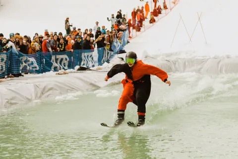 Castle Mountain Alberta slush cup